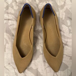 Rothys The Point Flats, Camel, size 7